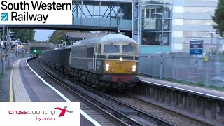 Trains at Southampton Airport Parkway SWML  28th September 2022 [upl. by Anawad]