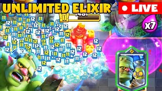 Goblinstein Clash Royale Live 🔴 Legendarays Infinite Elixir Challenge  Clashroyale Gameplay Live [upl. by Winebaum668]