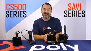 Differences Between Plantronics Poly CS500 Series amp Savi Series Headsets [upl. by Jarin]