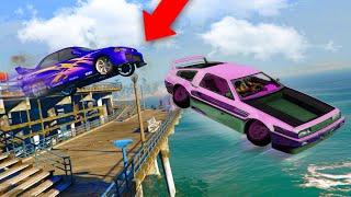 HE FLEW OFF THE PIER DELUXO TROLLING  GTA 5 THUG LIFE 304 [upl. by Turk]