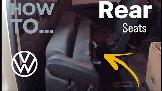 Rear seats removal Volkswagen caddy mk4 2017 [upl. by Acinat]