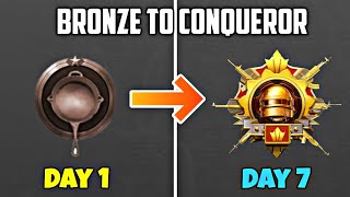 FROM BRONZE TO CONQUEROR🔥TIPS amp TRICK 100 WORKING in PUBG MOBILE [upl. by Nnayllek]