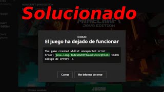 Error Minecraft javalangIndexOutOfBoundsException  como jugar a versiones antiguas [upl. by Seebeck498]