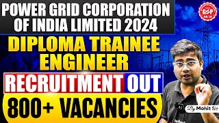 PGCIL Recruitment 2024  PGCIL Diploma Trainee Recruitment 2024  PGCIL Recruitment Apply Online [upl. by Ysac321]