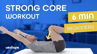 6 Minute core workout for beginners [upl. by Orabla277]