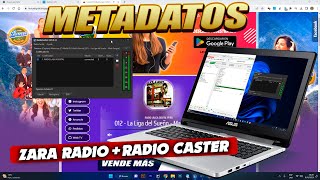 Zara Radio  Radio Caster  Configurar Metadatos Nombre de Canciones  CON STREAMING DE ZENORADIO [upl. by Silvio]