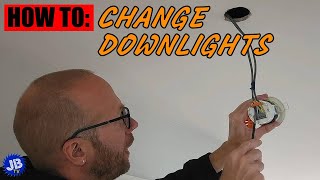 How to Change and Replace Ceiling Downlights  Step by Step [upl. by Ahsineb]