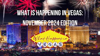 15 Epic Las Vegas Events Happening This November [upl. by Assirialc]