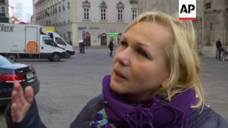 Austrian female voters celebrate election result [upl. by Emmerich]