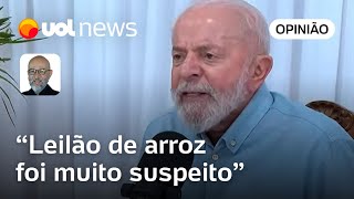 Lula diz que leilão de arroz foi anulado por falcatrua Josias Leilão foi muito suspeito [upl. by Laurin]