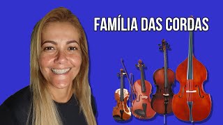 Instrumentos da Orquestra  Família das cordas [upl. by Ashlee374]