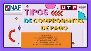 TIPOS DE COMPROBANTES DE PAGO [upl. by Berkley]