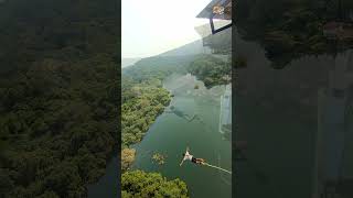 Jumpin Heights Goa bungee bungeejumping jumping adventure trending viral bungy shorts [upl. by Oigimer]