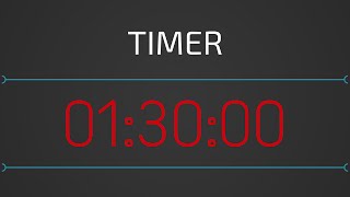 ⌛ 90 min Timer online 1h30 contagem regressiva com alarme [upl. by Averil458]