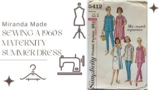 Sewing a 1960s Maternity Summer Dress [upl. by Tyika164]