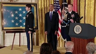 President Obama awards Captain William Swenson US Army the Medal of Honor [upl. by Bathilda]