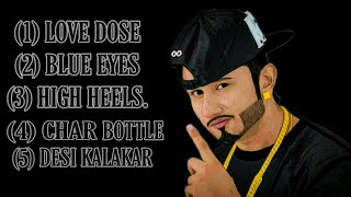 honey singh top 5 songs  honeysinghtop5songs  top hit honey singh songs  honey singh new song [upl. by Martainn]