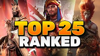 TOP 25 CHAMPIONS in 2024 Ranked 25 to 1  RAID Shadow Legends [upl. by Ainola]