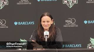 New York Liberty coach Sandy Brondello on Caitlin Clarks growth Gonna be a really good pro [upl. by Arahset]