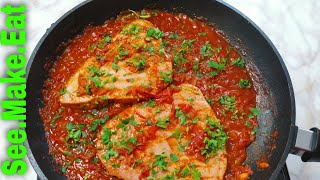 How to make Tuna steak with garlic tomato sauce [upl. by Ttam]