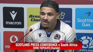 SCOTLAND PRESS CONFERENCE v SOUTH AFRICA NEW AUDIO  101124  SIONE TUIPULOTU amp GREGOR TOWNSEND [upl. by Naus]