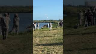 Falcon Heavy Boosters Returning to Earth [upl. by Evelinn]