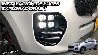 Instalación de luces exploradora Kia Sportage QL [upl. by Nahtal]