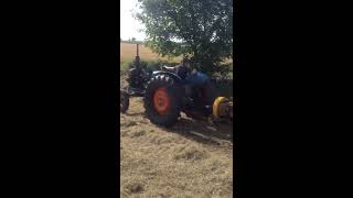 BL30 Bamfords baler working with fordson major [upl. by Akzseinga333]