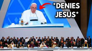 Pope Francis Declares One World Religion Then DENIES JESUS CHRIST [upl. by Dnaltiac]