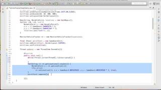 A simple multithreading Java game with monitor pattern  part2 [upl. by Claudy428]