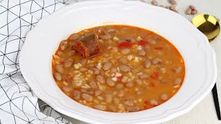 🍲🍚JUDÍAS PINTAS CON ARROZ EN THERMOMIX🍚🍲  Modo cocción lenta TM6 [upl. by Allisurd668]