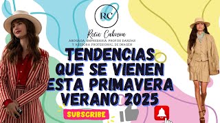 TENDENCIAS PRIMAVERAVERANO 2025 [upl. by Spiers]