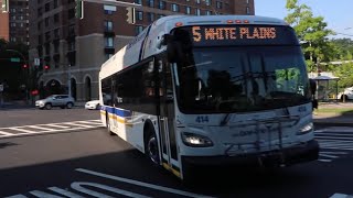 Bee Line Bus 2022 New Flyer XDE40 414 on the 5 at Bank Street and Main Street [upl. by Odelia490]