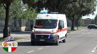 1092  Ambulanza Fiat Ducato x250 Croce Rossa Ghedi in sirenaItalian ambulance responding [upl. by Pardo915]