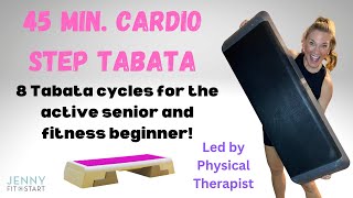 45 minute CARDIO STEP TABATA [upl. by Philoo]