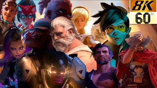 Overwatch  All Trailers and Cinematics  quotSpecialquot 8K 60FPS [upl. by Nelyak719]