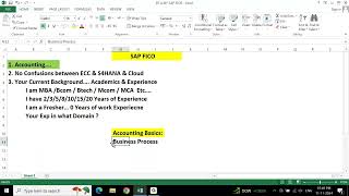 BATCH 07 SAP S4 HANA FICO Overview Session 01 [upl. by Aratnahs853]