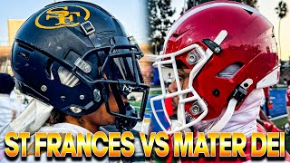 1 Mater Dei vs 24 St Frances Academy 🔥 Powerhouse Showdown🍿  Cali vs DMV💥 [upl. by Threlkeld56]