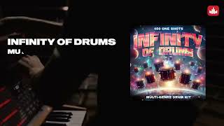 Infinity Of Drums MultiGenre Drum Kit 450 OneShots  Producersourcescom [upl. by Anaiviv]