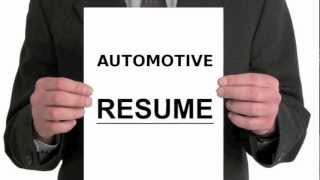 Automotive Resume Writing Tutorial [upl. by Berger]