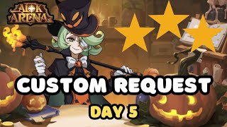 AFK ARENA  CUSTOM REQUEST  DAY 5  3 STARS [upl. by Leckie648]