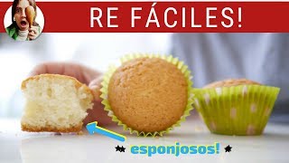 MUFFINS DE VAINILLA re fáciles [upl. by Antonietta868]