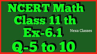 Class 11thEx61Q 5678910  Linear Inequalities  Maths CBSE NCERT [upl. by Walliw970]