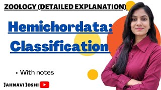 Classification of Hemichordata Notes Bsc 2nd year zoology [upl. by Meeki]