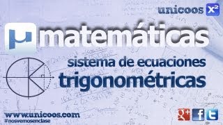 Sistema de ecuaciones trigonometricas 02 BACHILLERATO matematicas [upl. by Eisle]