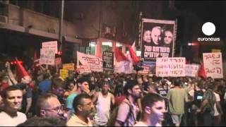 Israels middle class in mass protest [upl. by Anaahs]