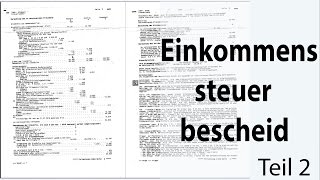 Steuertipps Einkommensteuerbescheid Teil 2 [upl. by Nocaed]