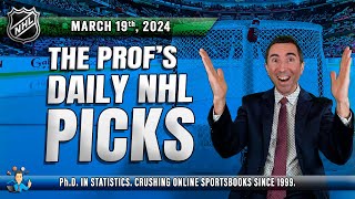 NHL DAILY PICKS THE SABRES VS CANUCKS MATCHUP MARCH 19th nhlbettingpicks [upl. by Sollows]