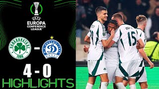 Panathinaikos vs Dinamo Minsk 40 Highlights Goals  UEFA Conference League 2024 [upl. by Ettennyl222]