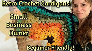 ✨ Part 1 Crochet Your Own Retro Cardigan 🎉 BeginnerFriendly Tutorial by a Small Business Owner [upl. by Salamanca]